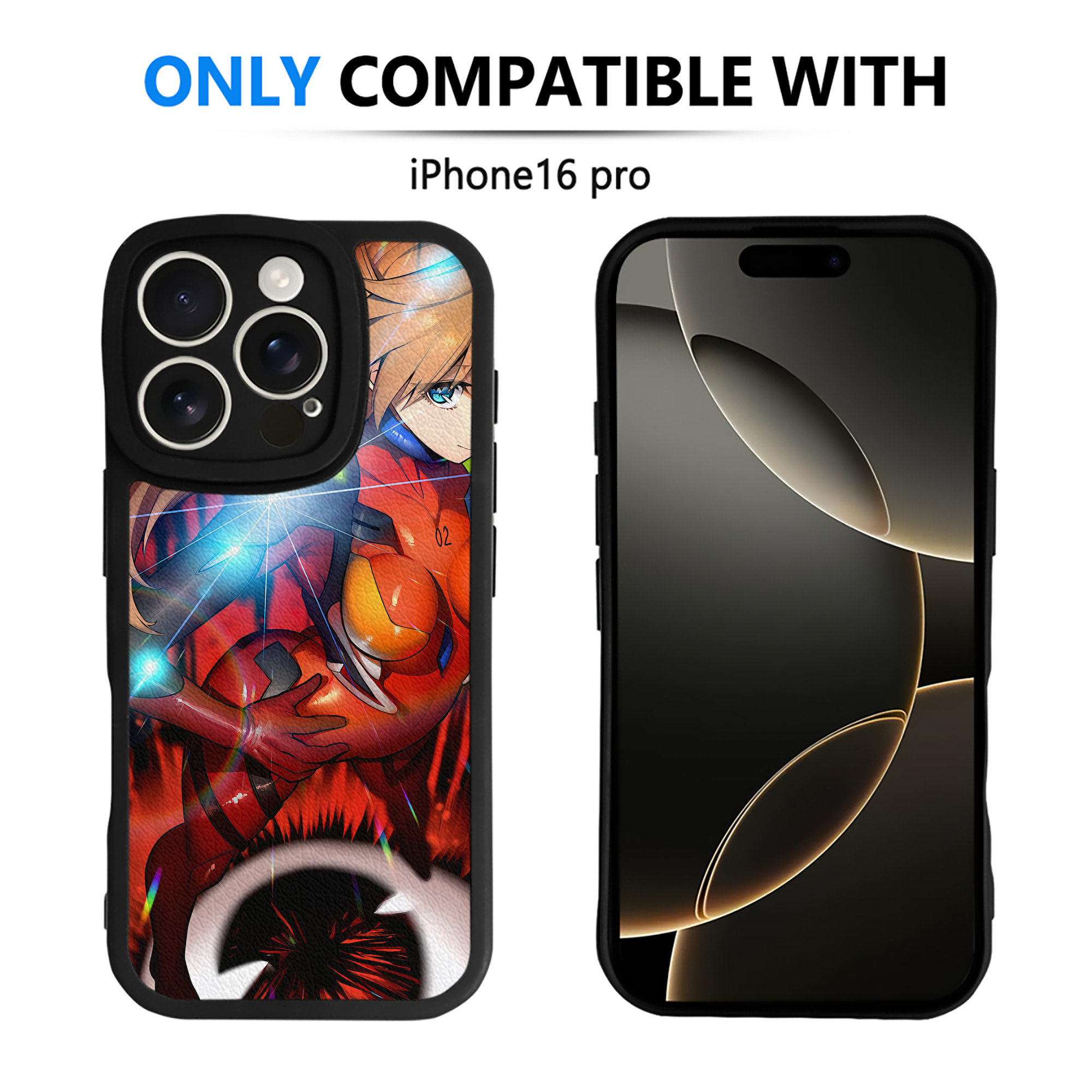 （画像用） EVA 新世紀エヴァンゲリオン 【iPhone 16シリーズ対応】シリコンスマホケース（レザー調） 材質：シリコン